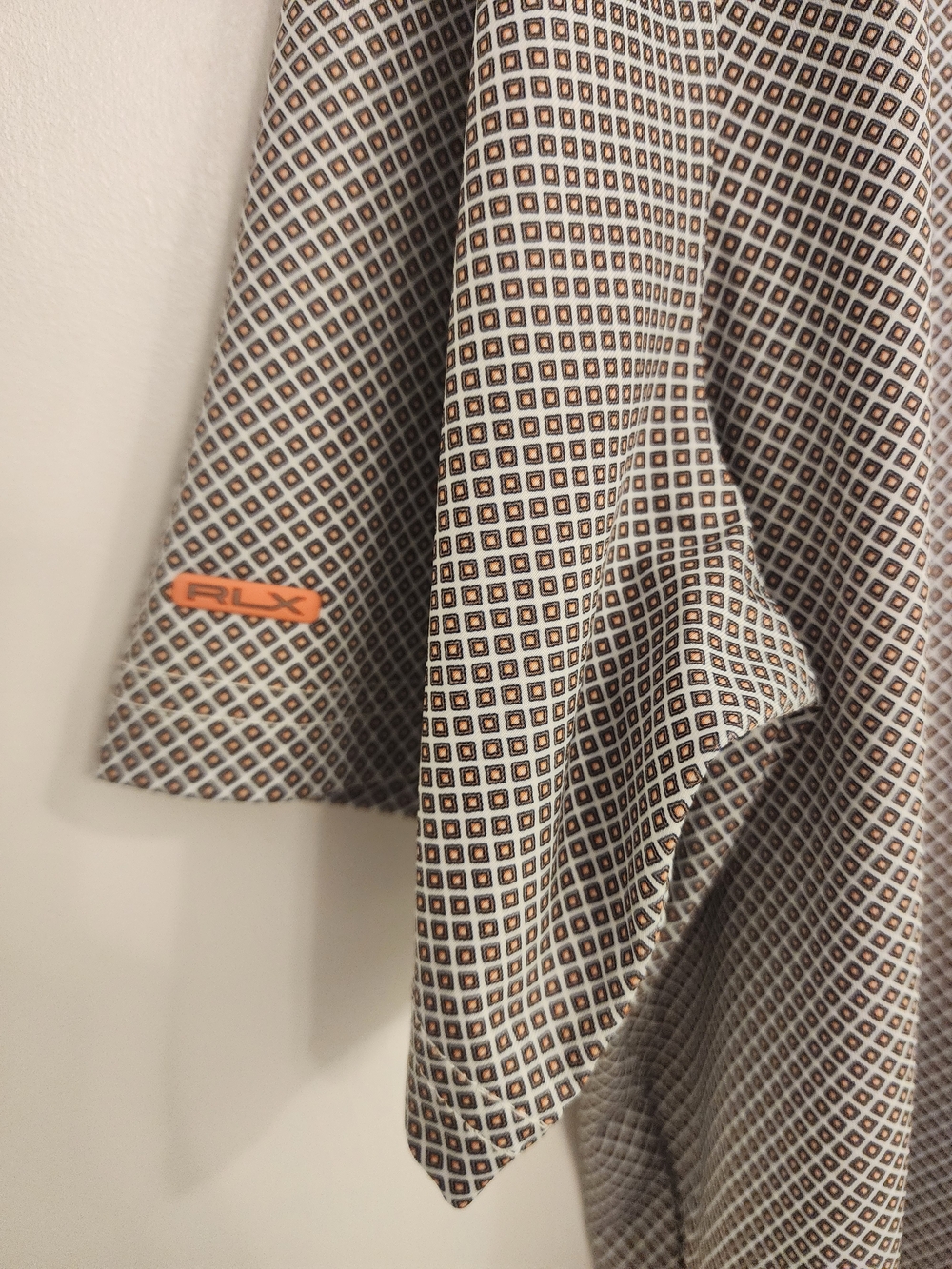 RLX Ralph Lauren Gray Micro-Pattern Polo - Picture 3 of 3